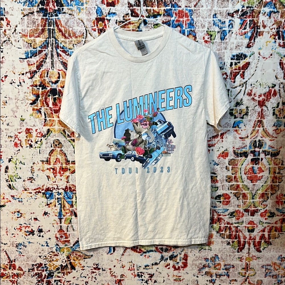The Lumineers Tour 2023 White Tee